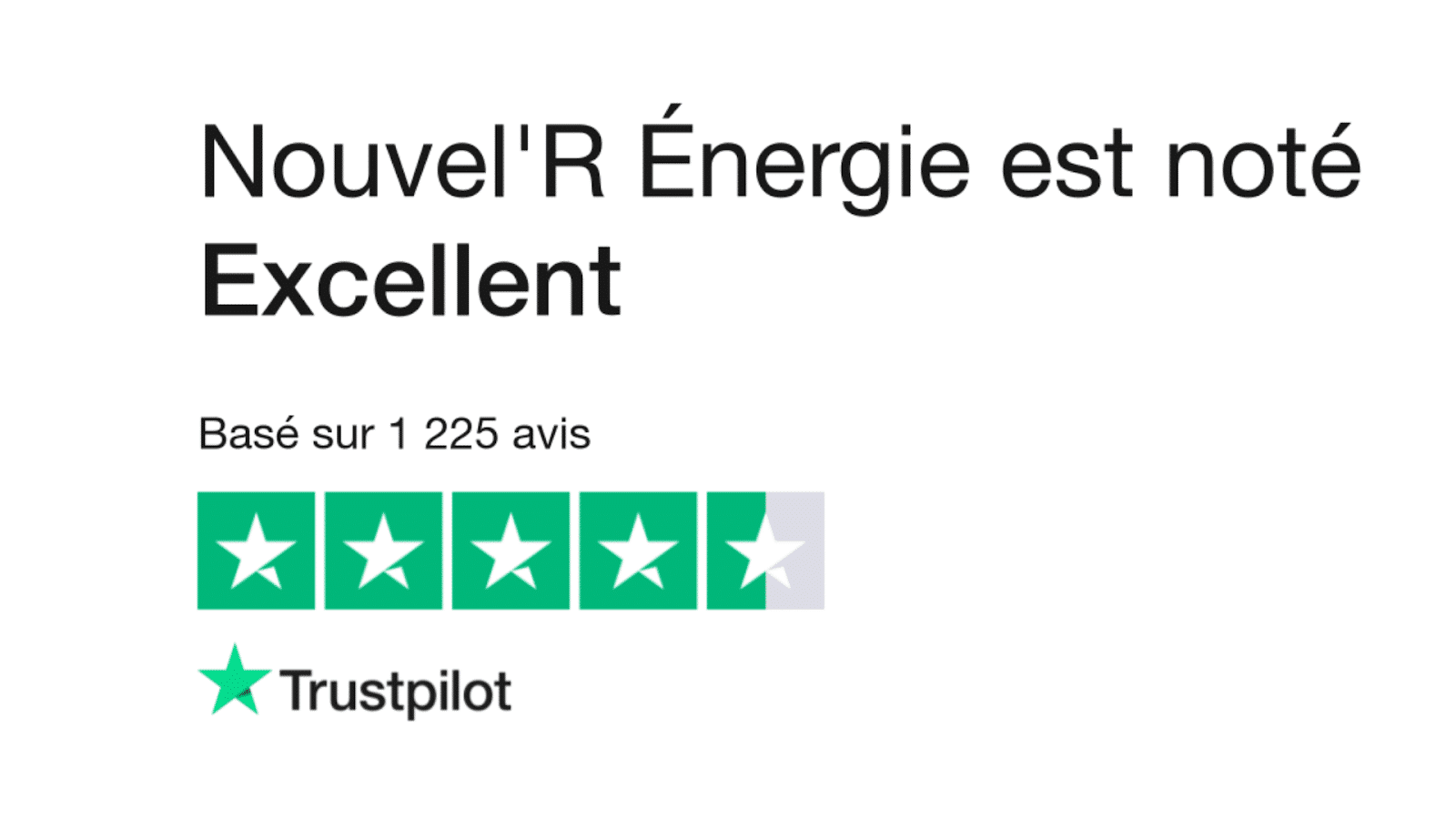 Avis Nouvel’R Energie TrustPilot