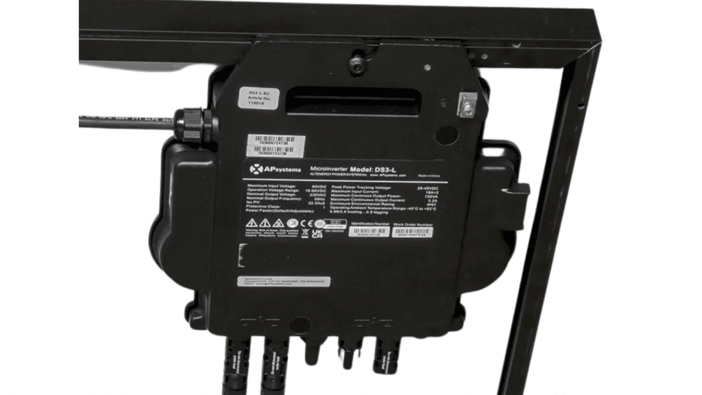 Caractéristiques de l'extension solaire Sunethic E400 avec micro-onduleur