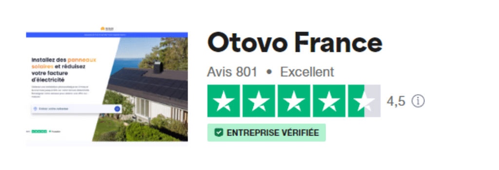 Avis Trustoilot Otovo France