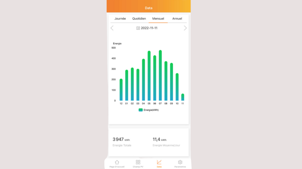 Application de suivi : surveillez votre production énergétique
