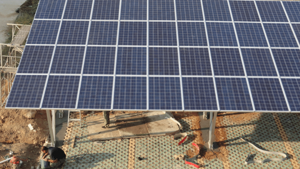 Étapes pour installer un carport solaire