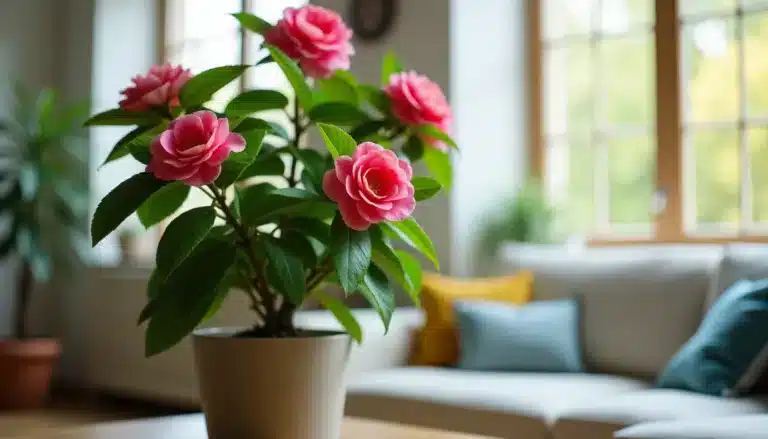 camellia sain et florissant
