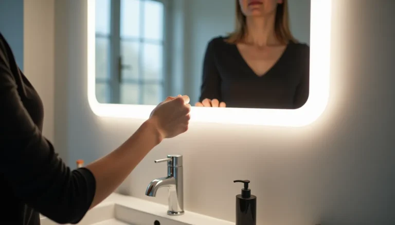 changement led miroir bains