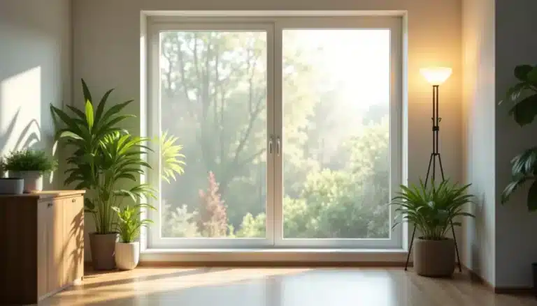 maison moderne fenetres embuyes