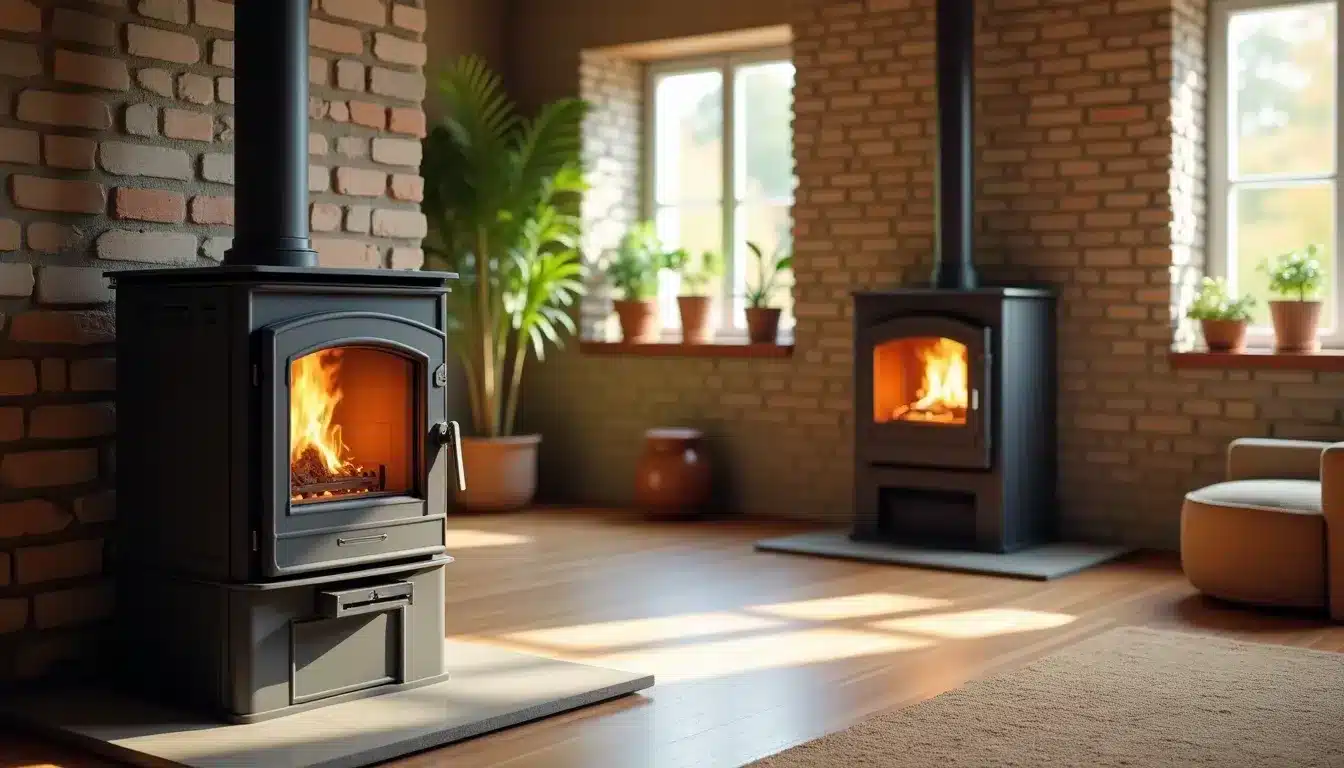 confort salon poele bois pellet