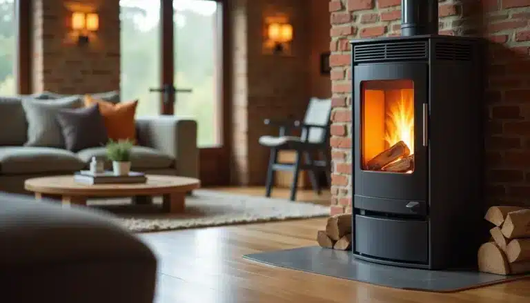 poele bois pellets moderne