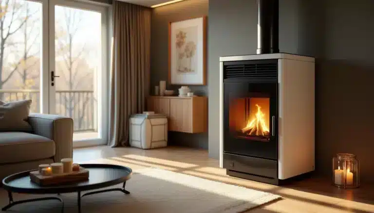 poele granules moderne elegant
