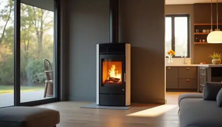 poele pellet stylise