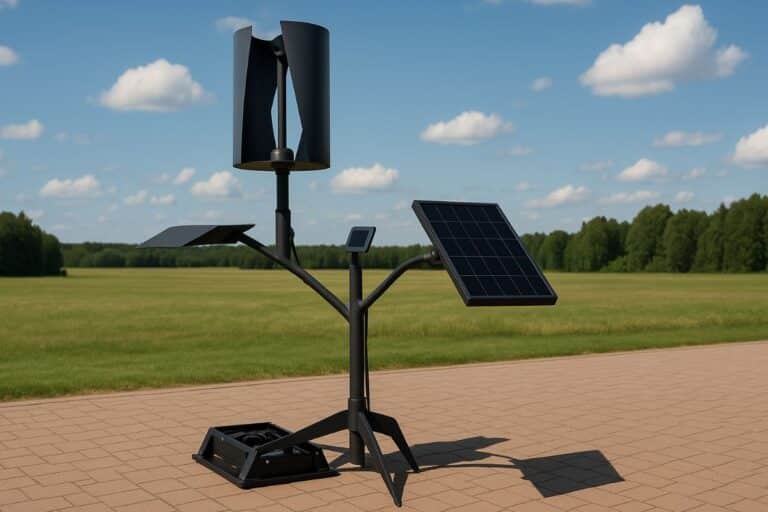 arbre éolien photovoltaïque équipé tracker à 2 axes