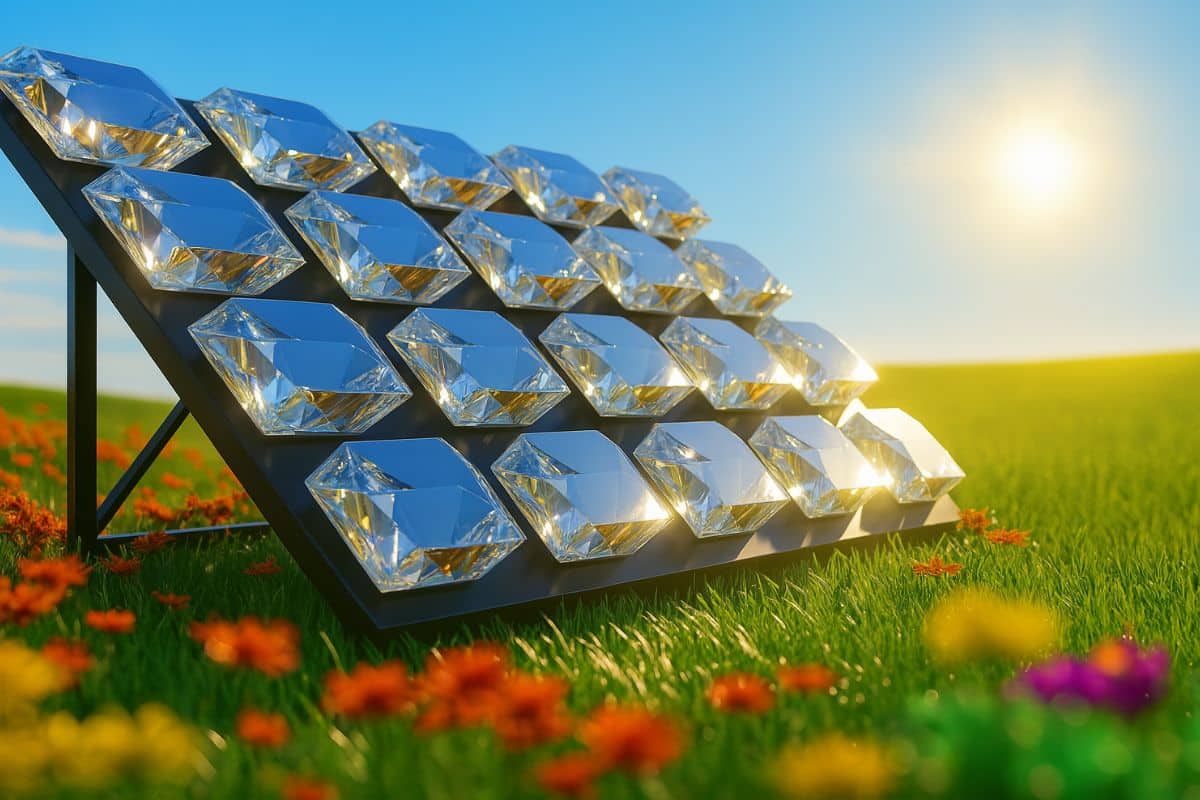 cellule solaire en diamant