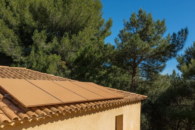 panneau solaire en terre cuite