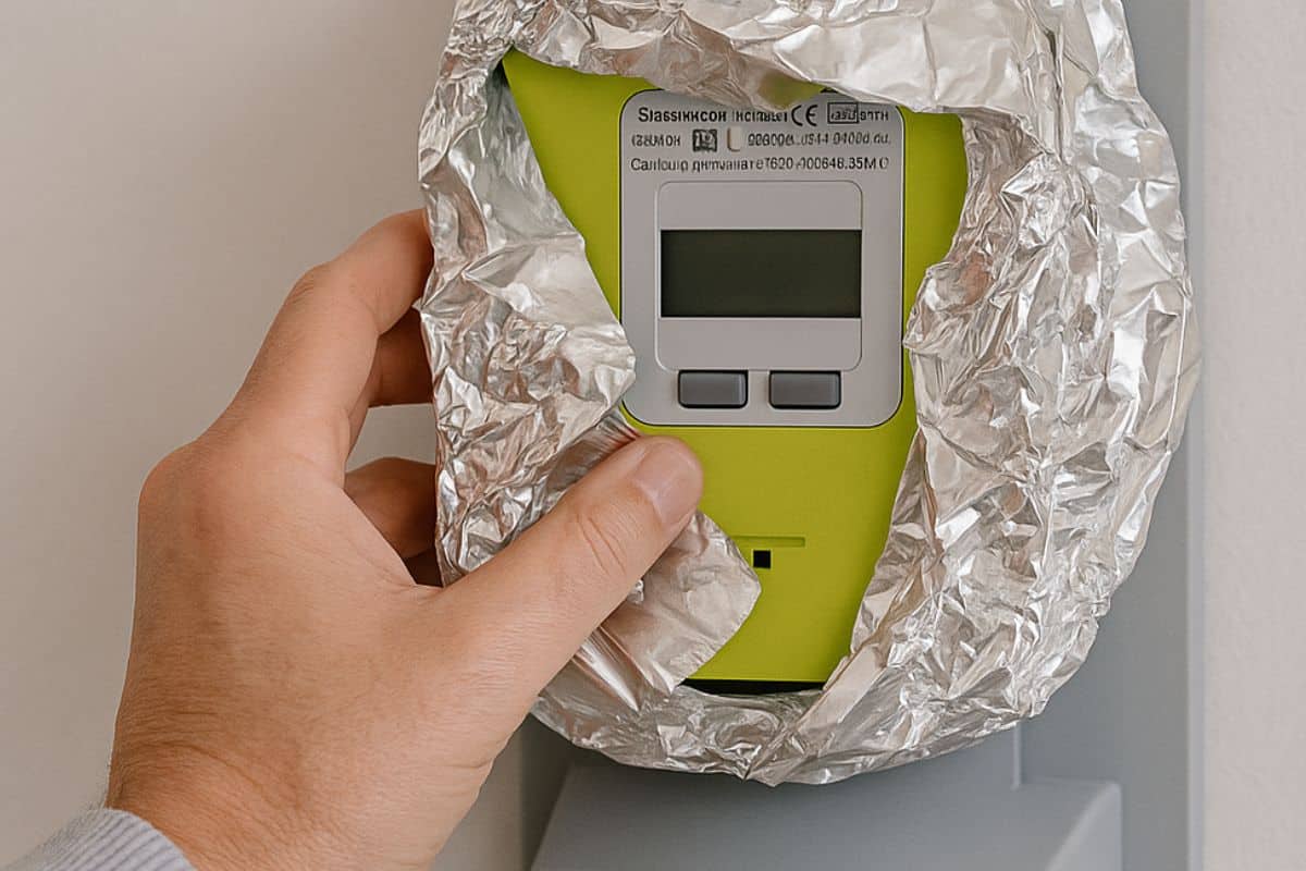 papier aluminium autour compteur linky